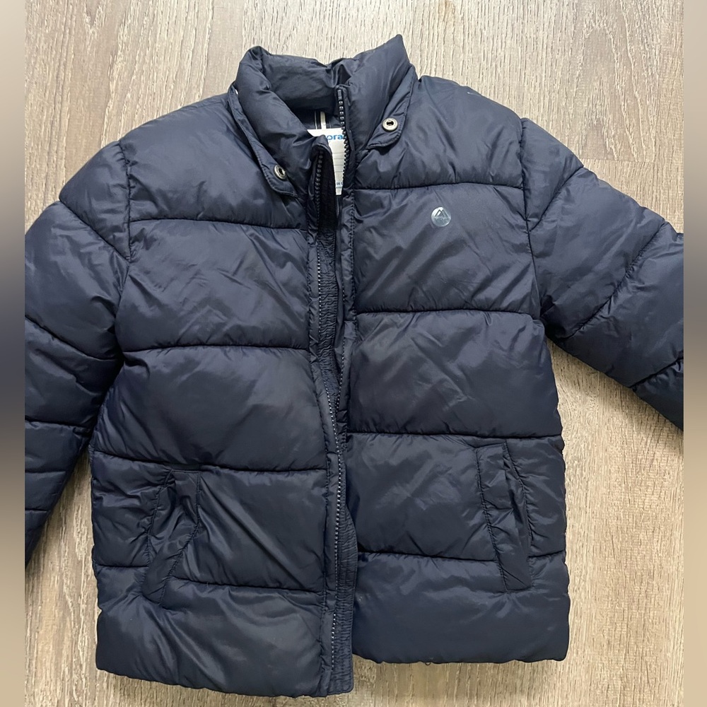 Children's Navy Puffer Jacket - mayoral French brand size 5 puffy coat